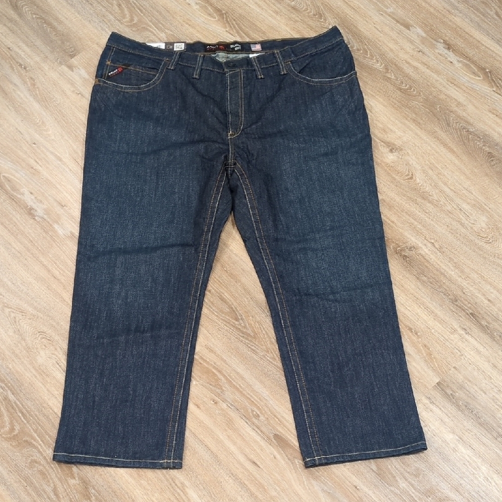 💙❤️👖NWT Ariat ♨️FR ♨️Work Dark Blue Bootcut Men's Jeans size 48/30👖❤️